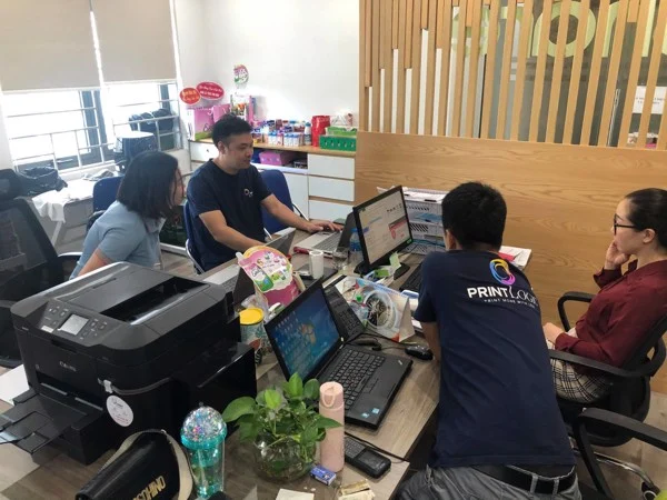 Cho thuê máy in màu print logic
